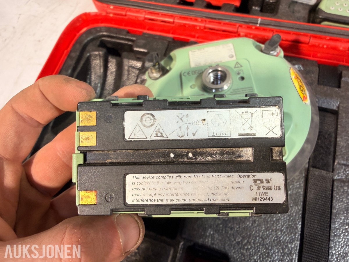 Leica GS14 med CS15 feltkontroller og tilbehør
