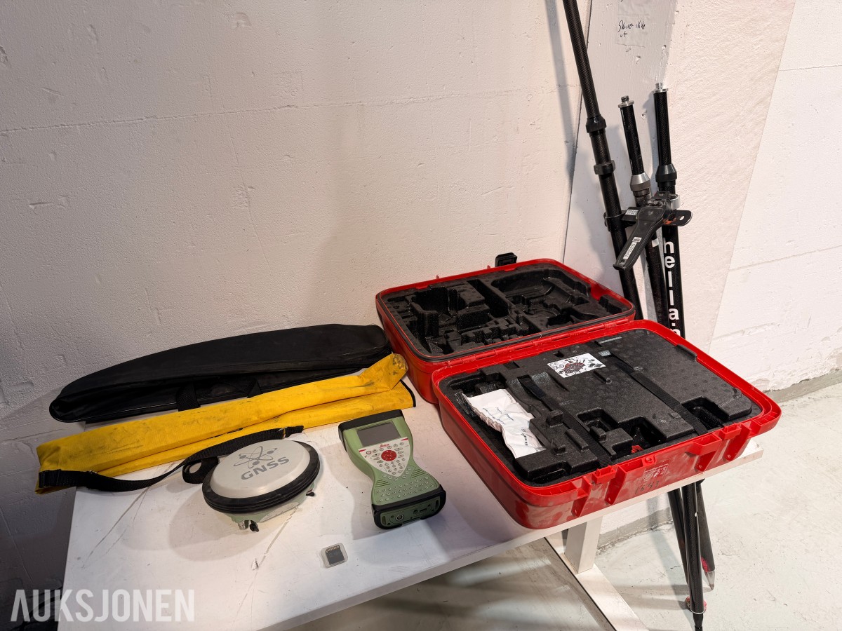 Leica GS14 med CS15 feltkontroller og tilbehør