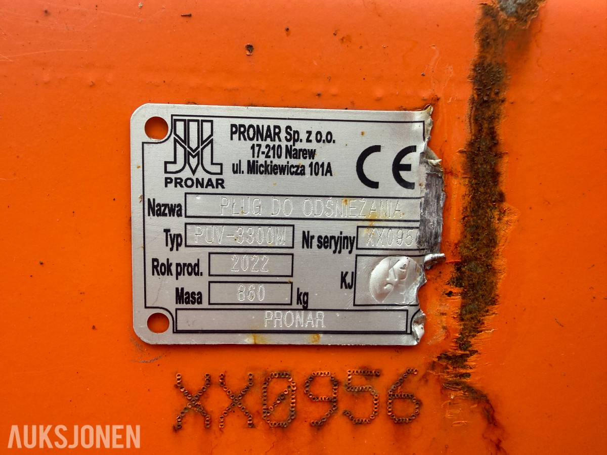 2022 Pronar PUV 3300M V-PLOG