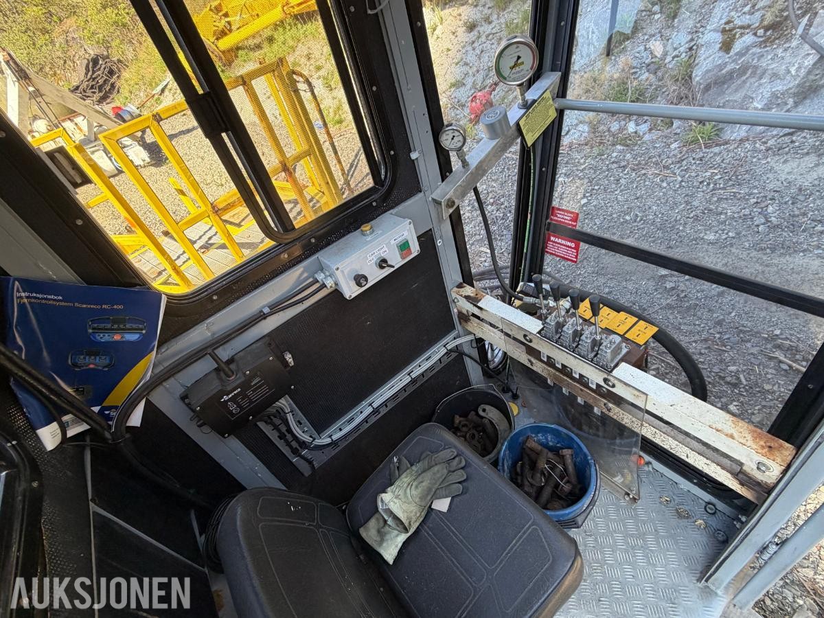 2018 Techcrane T25-33-50 teleskopkran med operatørhytte og hydraulikkaggregat