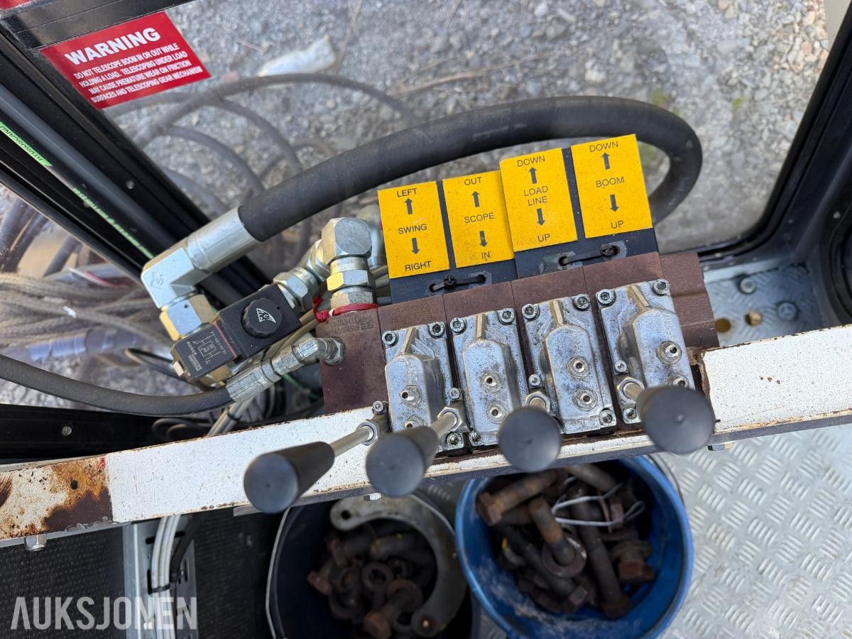 2018 Techcrane T25-33-50 teleskopkran med operatørhytte og hydraulikkaggregat