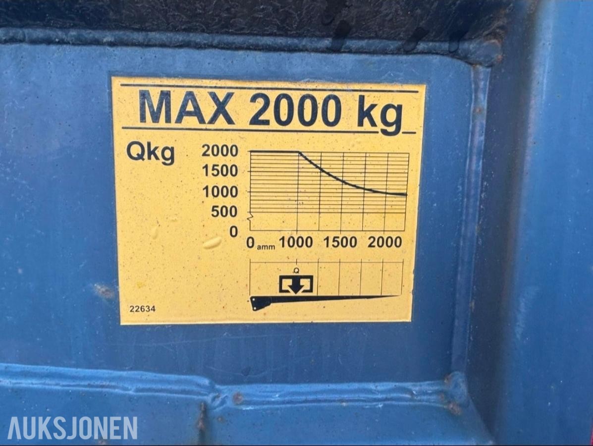 2013 MAN TGM - med 18 pallers skap