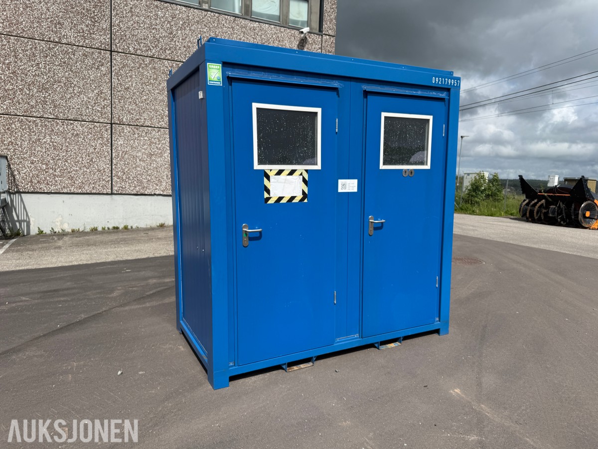 8 fots toalettmodul - 2 separate WC-rom