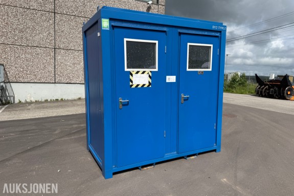 8 fots toalettmodul - 2 separate WC-rom