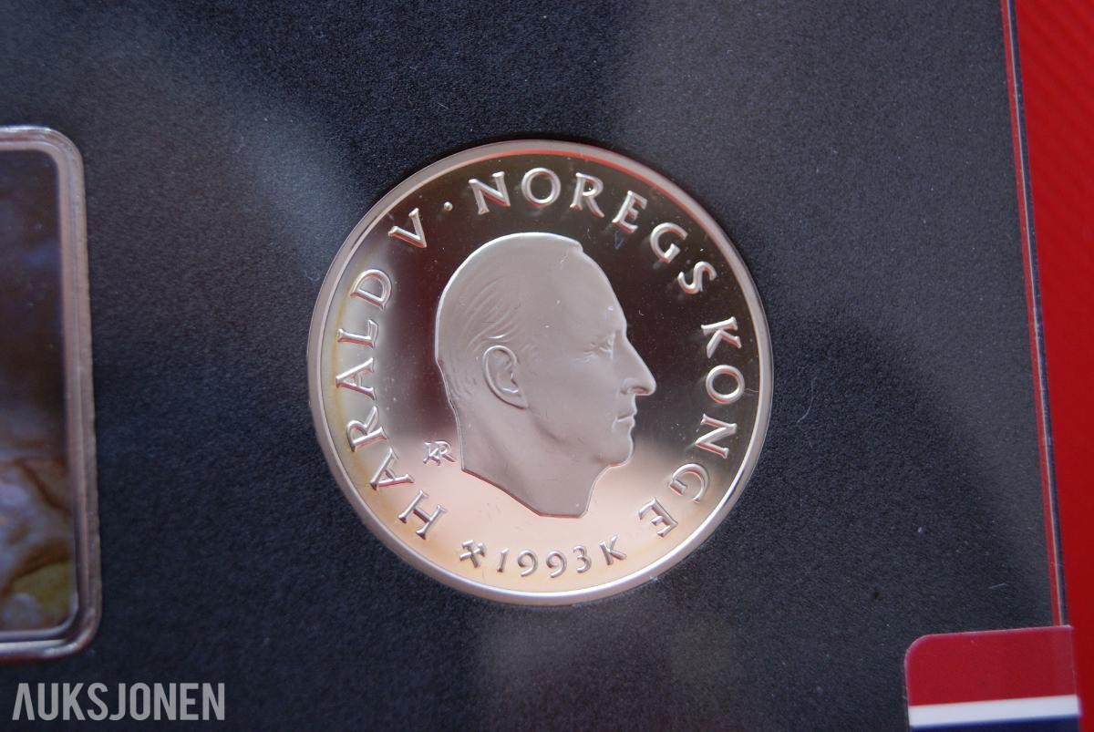 SØLV MYNTER/MEDALJER = SIGNINGEN AV KONG HARALD V 30 ÅR 1991-2021!