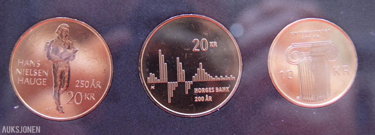 SØLV MYNTER/MEDALJER = SIGNINGEN AV KONG HARALD V 30 ÅR 1991-2021!