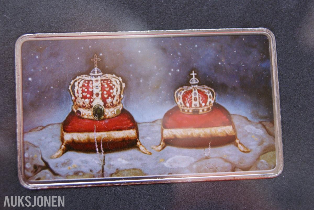 SØLV MYNTER/MEDALJER = SIGNINGEN AV KONG HARALD V 30 ÅR 1991-2021!