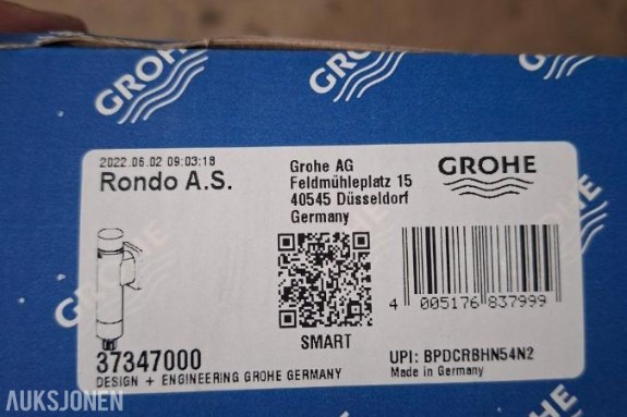 1 stk Grohe Rondo A.S. 37347000 - Tidsstyrt/selvlukkende armatur