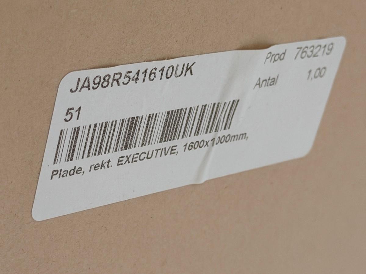 Moderne møte-/spisebord med 4 stoler, 1600 x 1000 mm