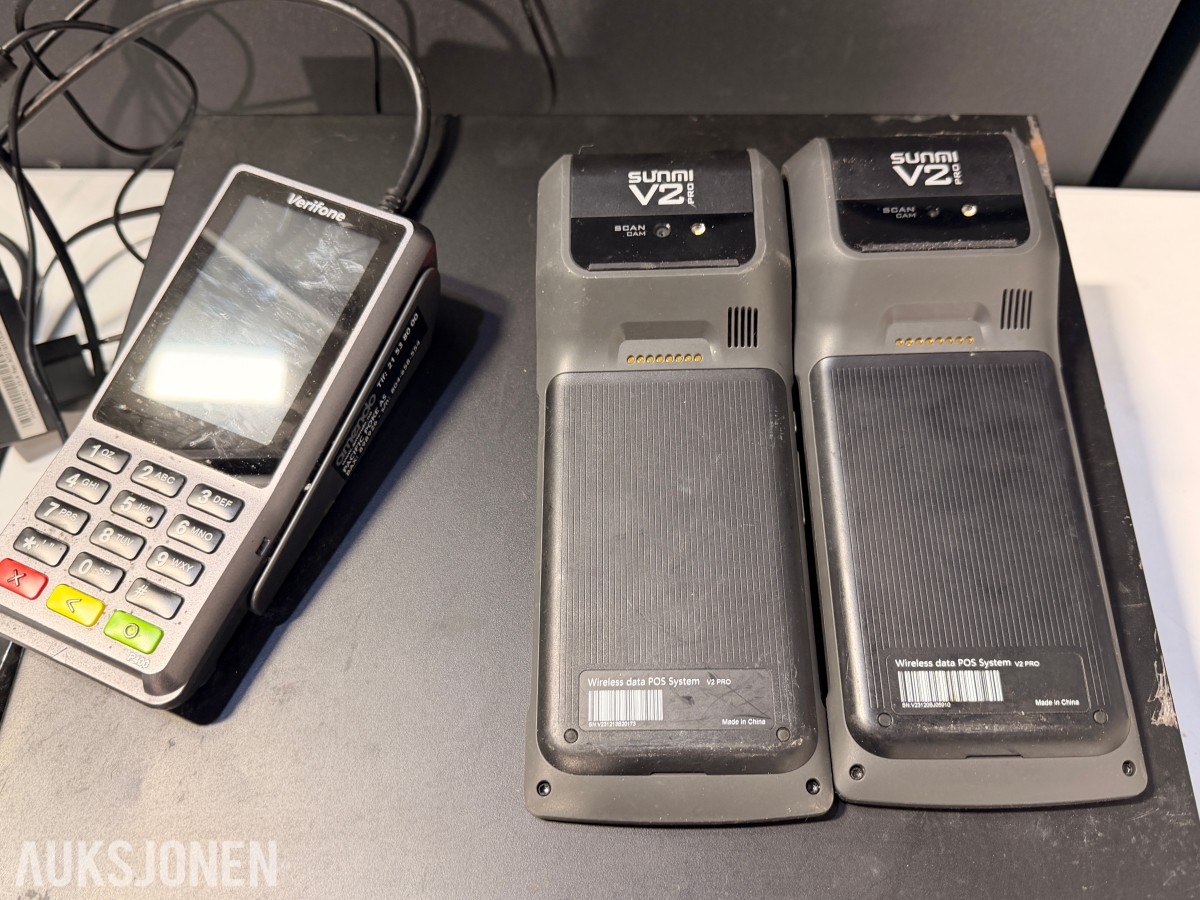 Parti med POS-utstyr - Sunmi, Verifone, Star m.fl.