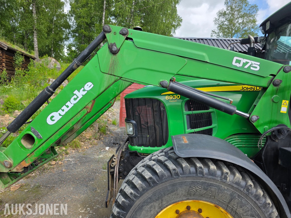 2008 John Deere traktor 6930 Premium med Quick Q75 laster