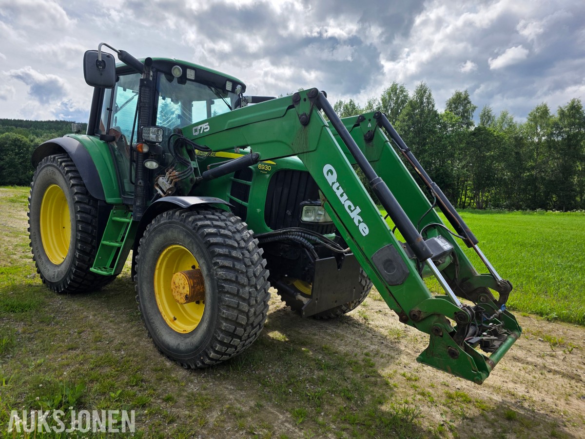 2008 John Deere traktor 6930 Premium med Quick Q75 laster