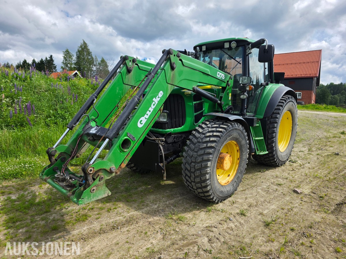 2008 John Deere traktor 6930 Premium med Quick Q75 laster
