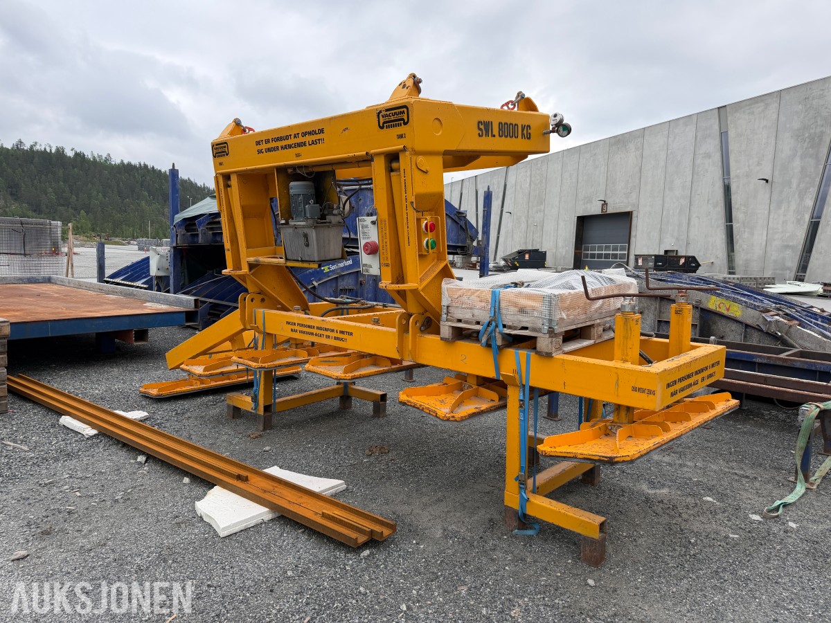 1997 Vacuum Lifting Company Vakuumløfter / 8 tonn løftekapasitet / Sertifisert