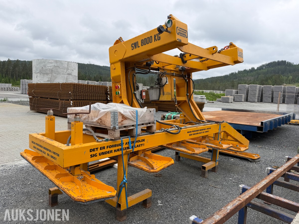 1997 Vacuum Lifting Company Vakuumløfter / 8 tonn løftekapasitet / Sertifisert