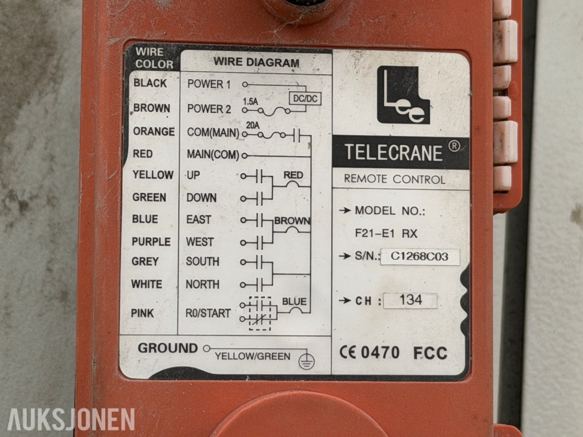 1997 Vacuum Lifting Company Vakuumløfter / 8 tonn løftekapasitet / Sertifisert