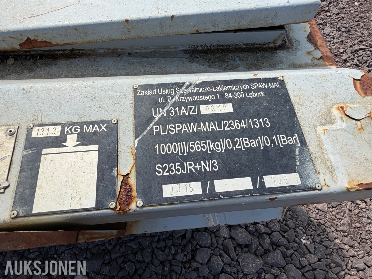 2018 SK TANKEN 1000L Dieseltank