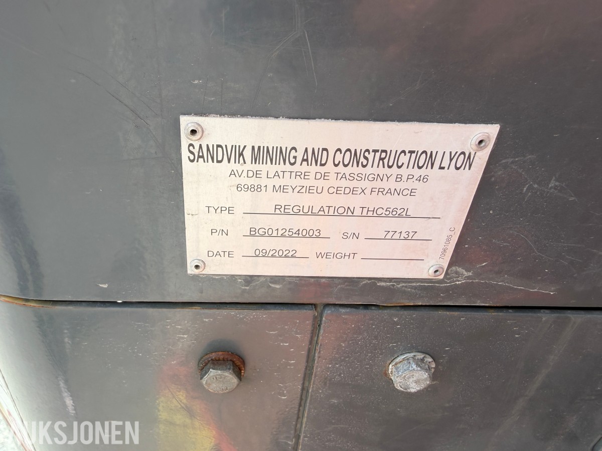 2022 Sandvik DD212 - Borerigg