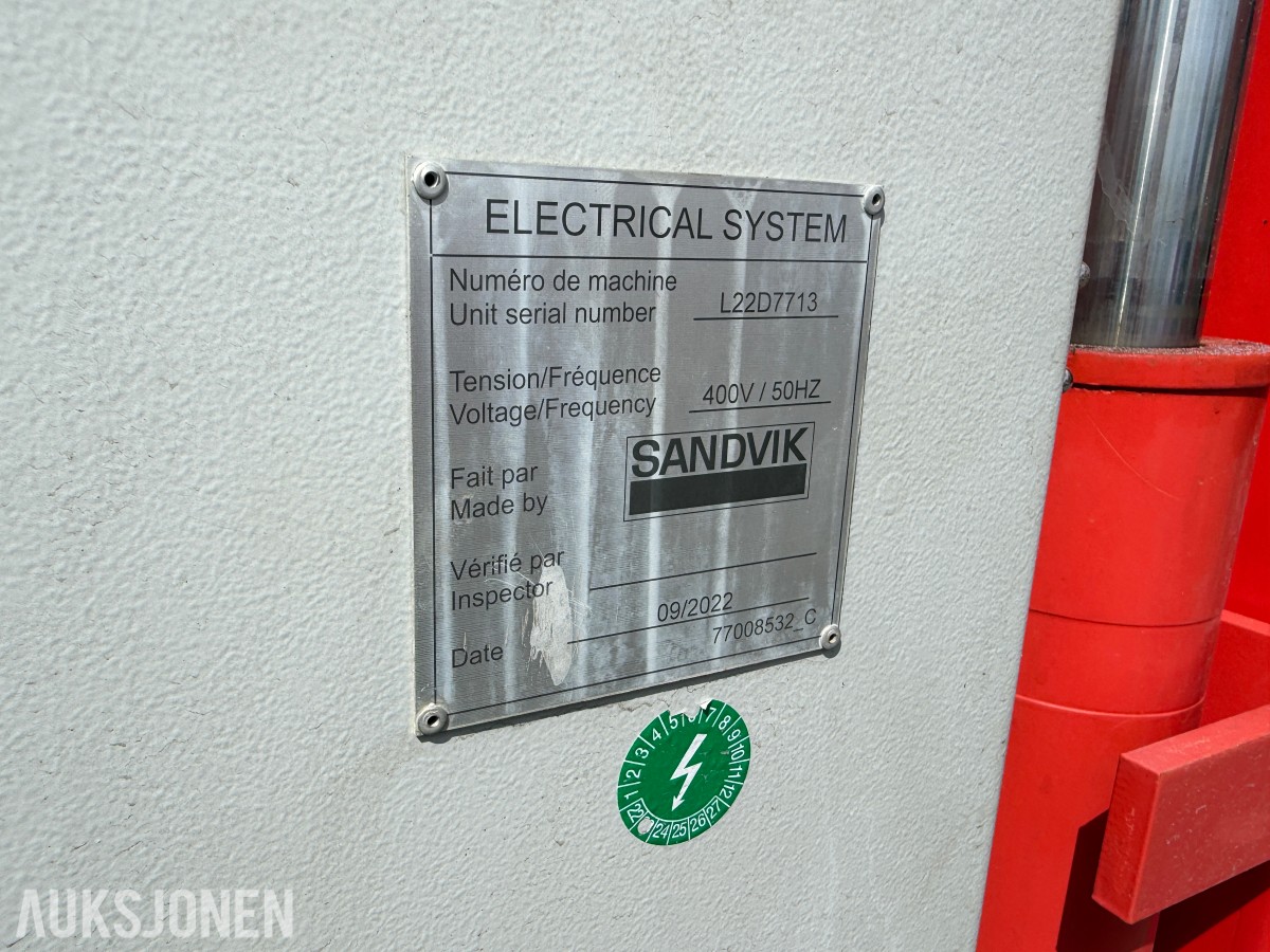 2022 Sandvik DD212 - Borerigg