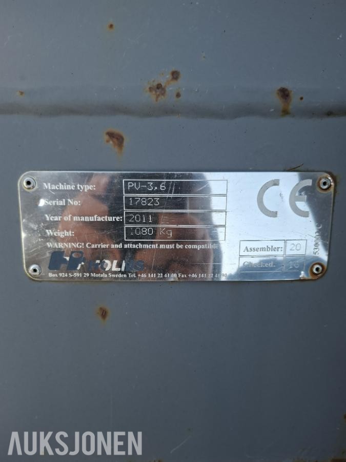 2011 Holms PV-3.6 V-Plog til traktor