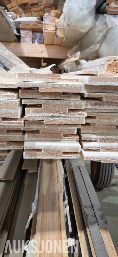 Furu utforing 18x145 mm, hvitmalt NCS S0502Y