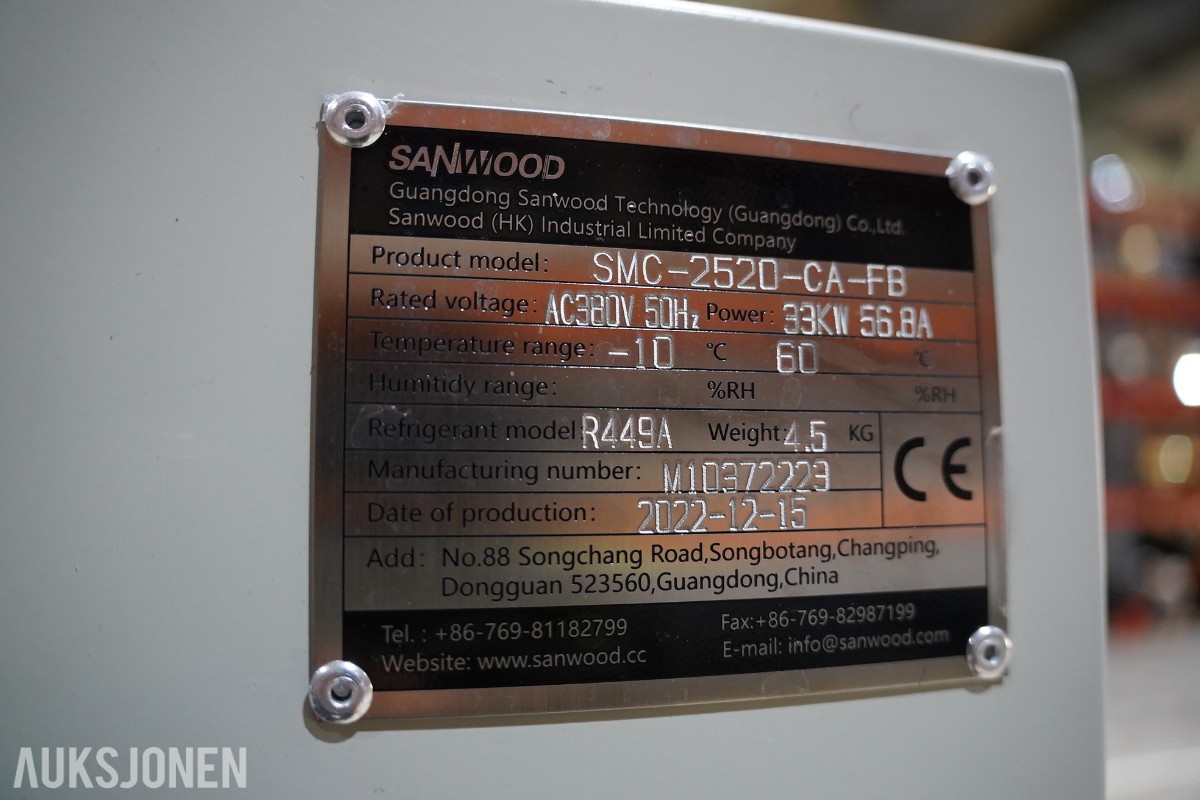 2022 Sanwood SWC-2520-CA-FB Explosion-Proof Battery Test Chamber / Klimatestkammer