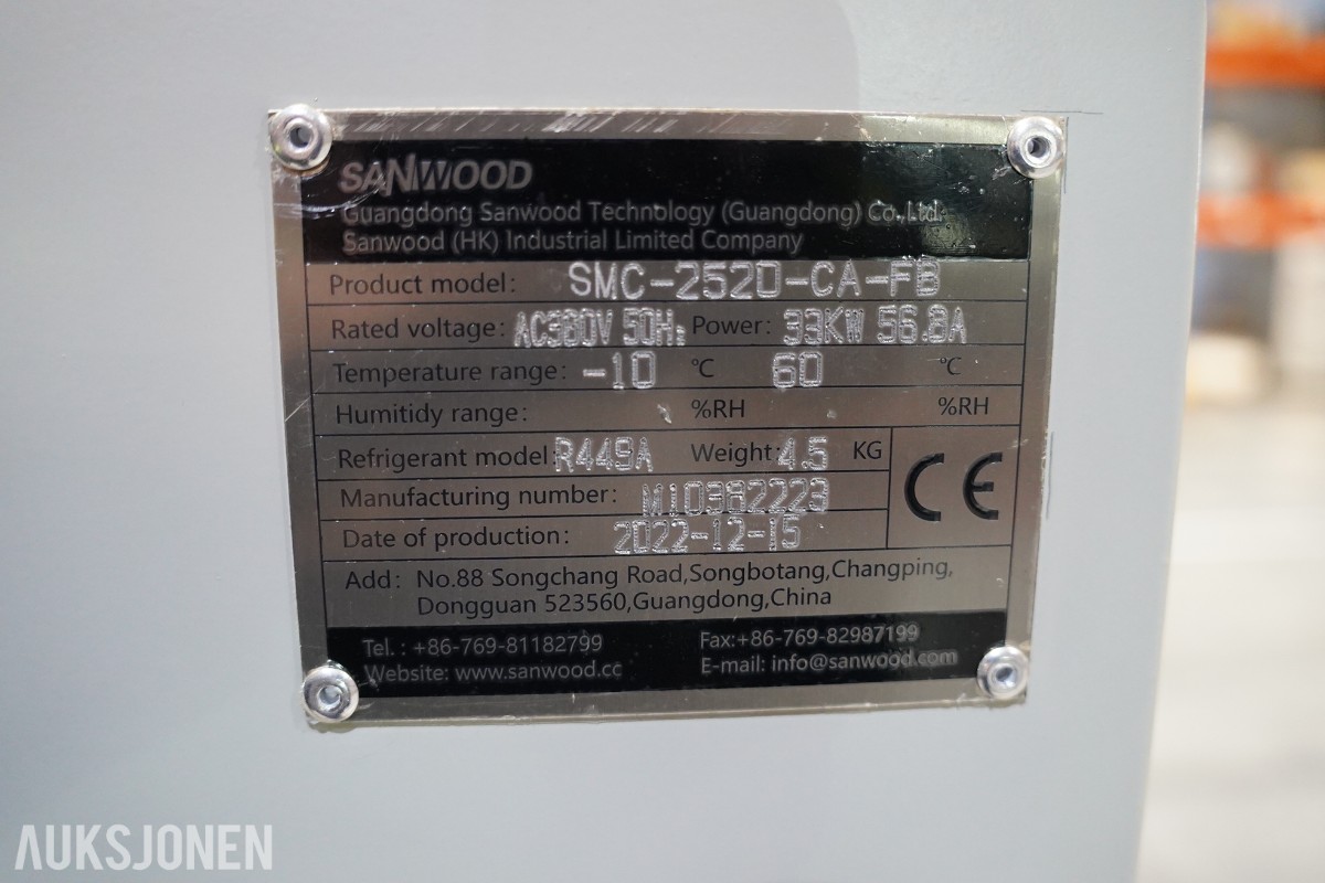 2022 Sanwood SWC-2520-CA-FB Explosion-Proof Battery Test Chamber / Klimatestkammer