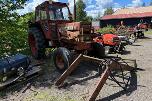 1974 Volvo BM650 traktor med frontlaster, lavt timeantall, repobjekt