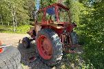 1974 Volvo BM650 traktor med frontlaster, lavt timeantall, repobjekt