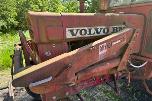 1974 Volvo BM650 traktor med frontlaster, lavt timeantall, repobjekt