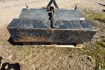 Kubota G1700 sitteklipper med frontkost og oppsamler