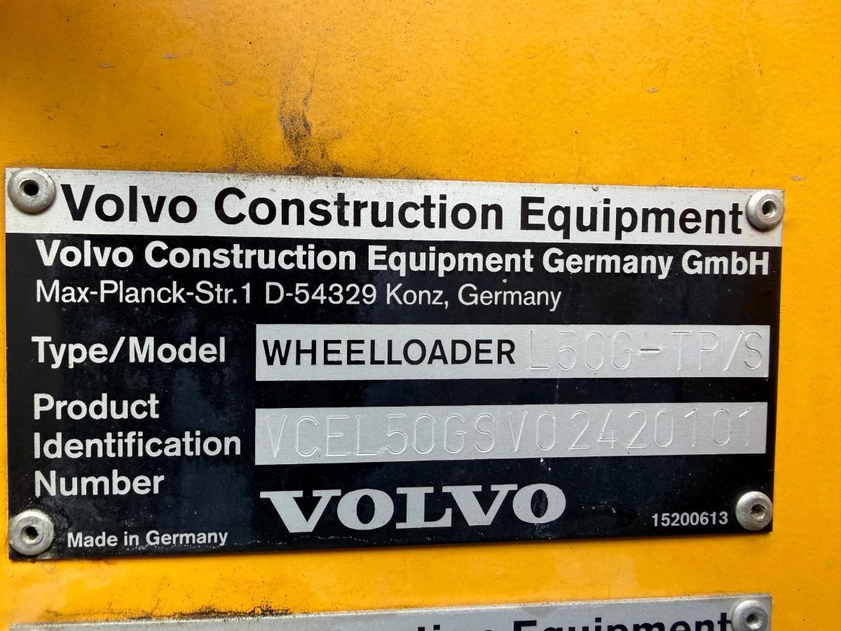 Volvo L50G Hjullaster - skuffe - 3. Funksjon - sentralsmøring - ekstra hjulsett 