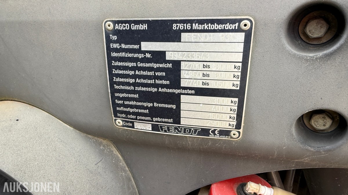 2009 Fendt 936 Vario 8281t