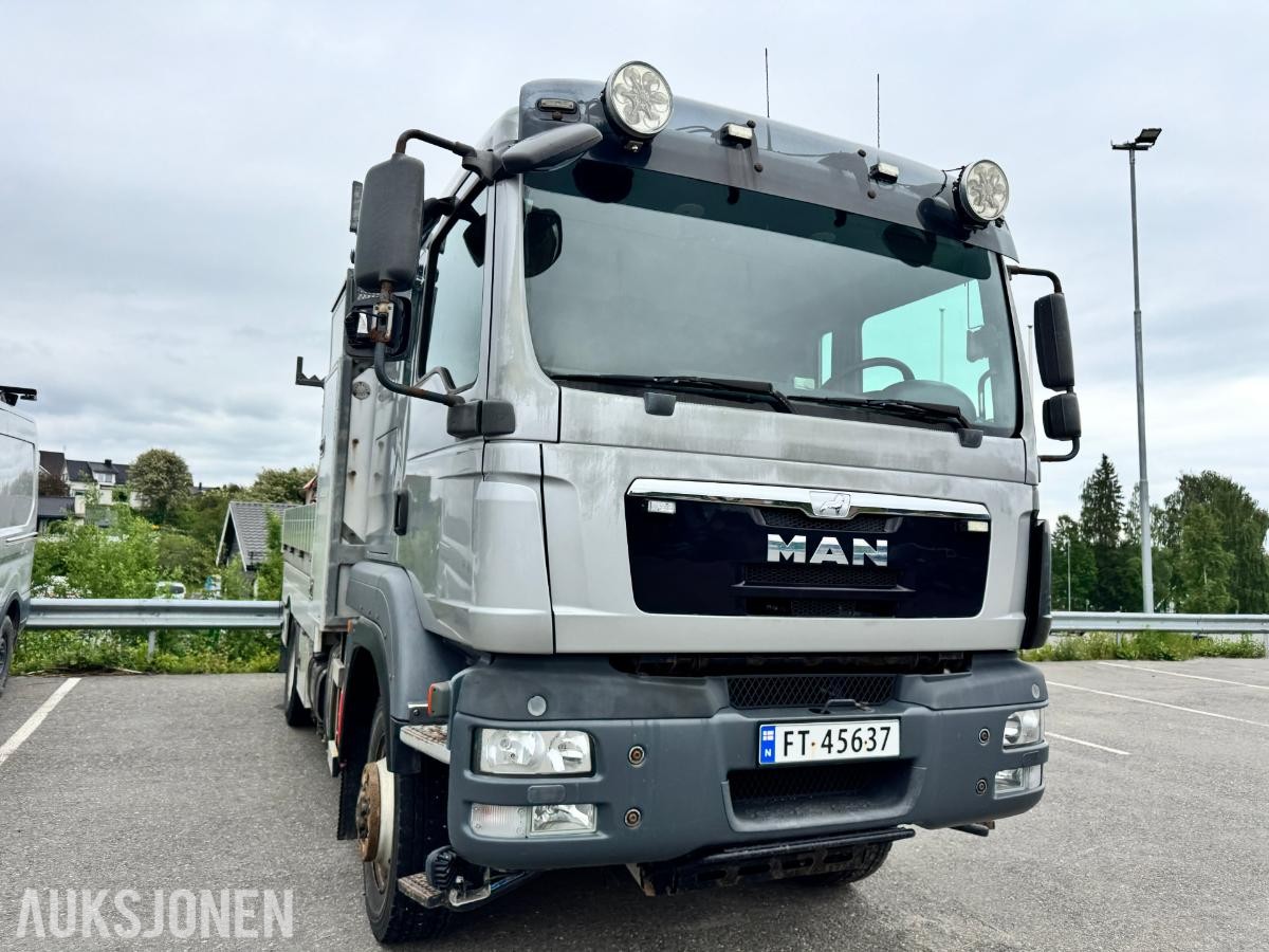 2014 MAN TGM 13.290 linjebil med kran og mannskapskurv