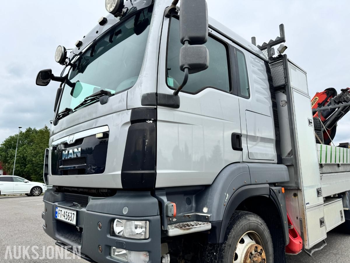 2014 MAN TGM 13.290 linjebil med kran og mannskapskurv