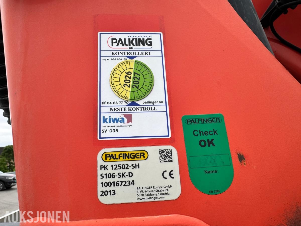 2014 MAN TGM 13.290 linjebil med kran og mannskapskurv