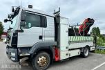 2014 MAN TGM  13.290 linjebil med kran og mannskapskurv