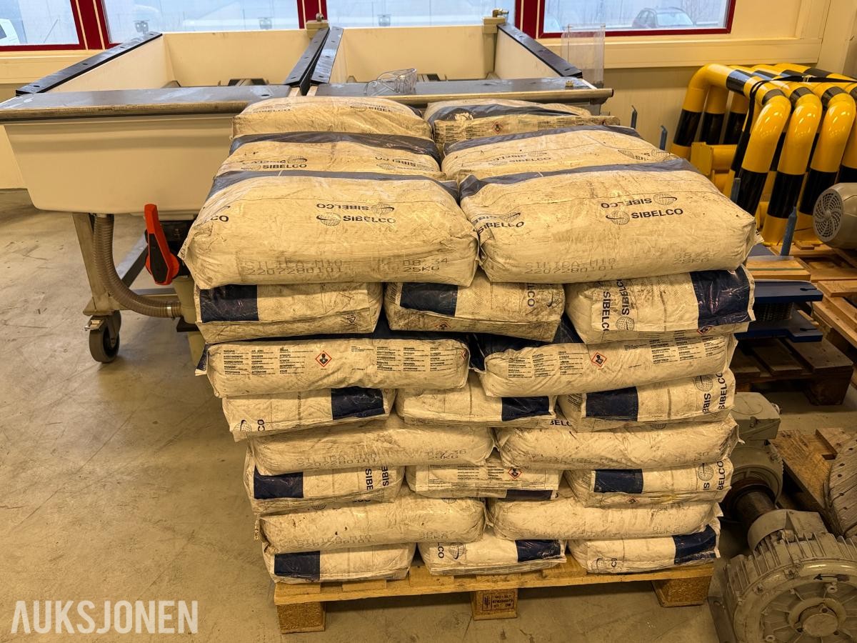 Pall med finmalt kvarts