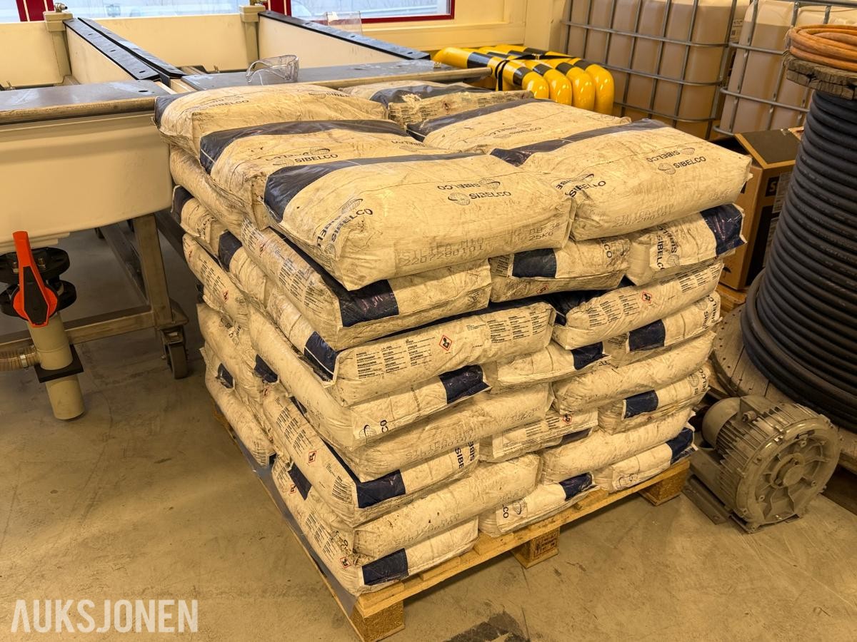Pall med finmalt kvarts