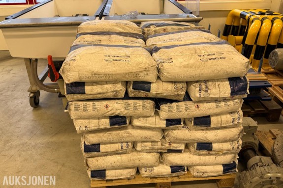Pall med finmalt kvarts