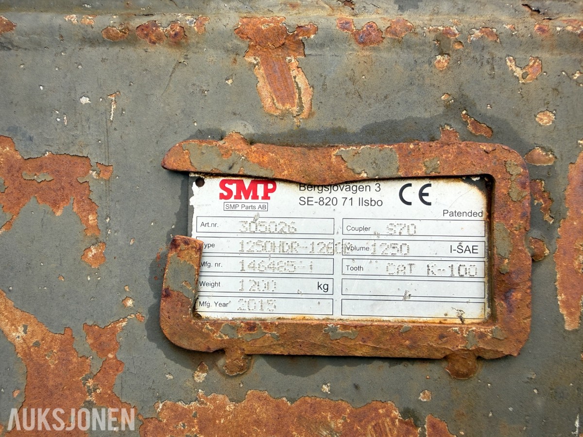 SMP Skuffe S70 feste - 1250 liter