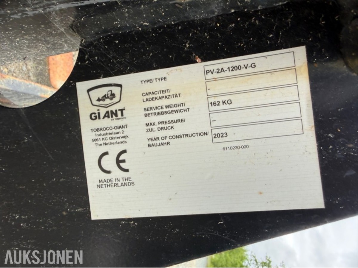 Giant pallegafler 1200 mm – 2023 modell