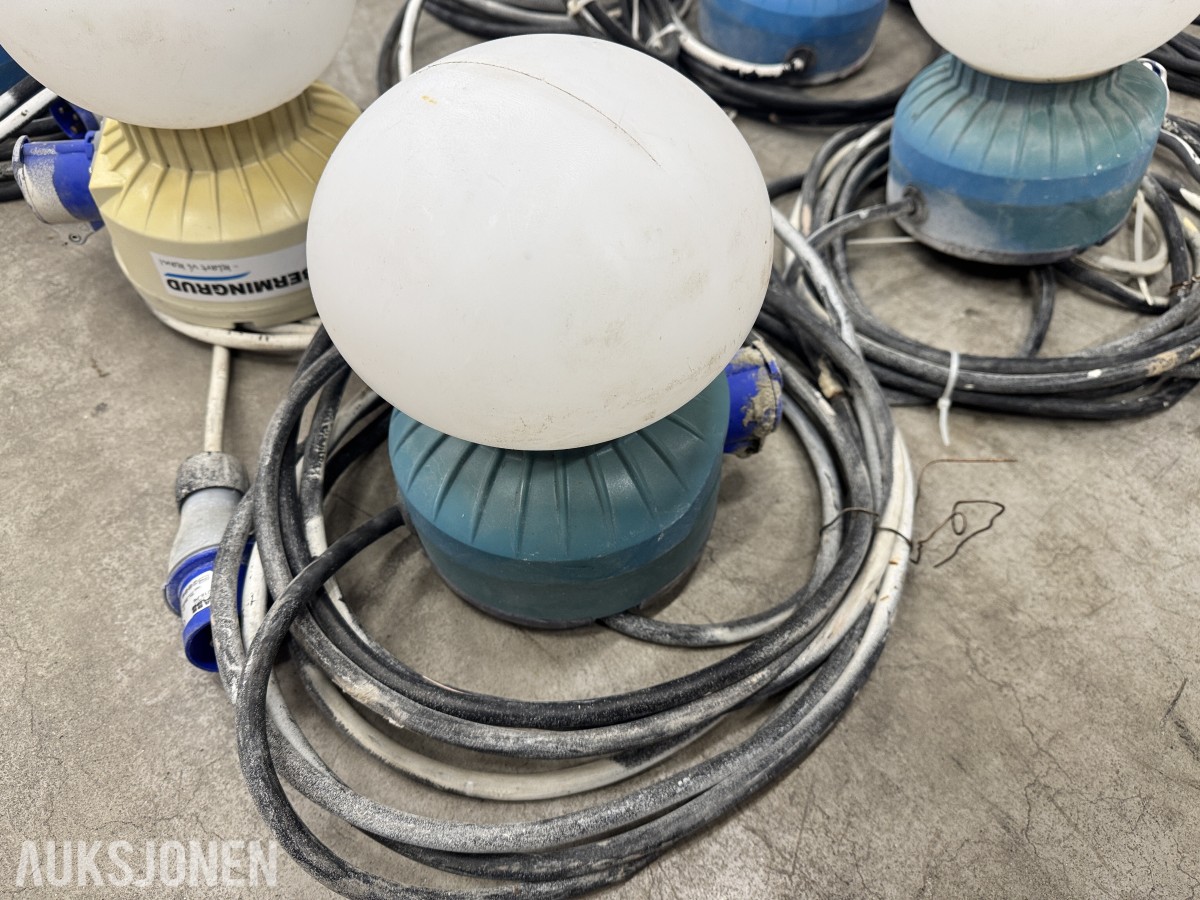 22 Stk Arbeidslys / Byggplasslys Ballonglys