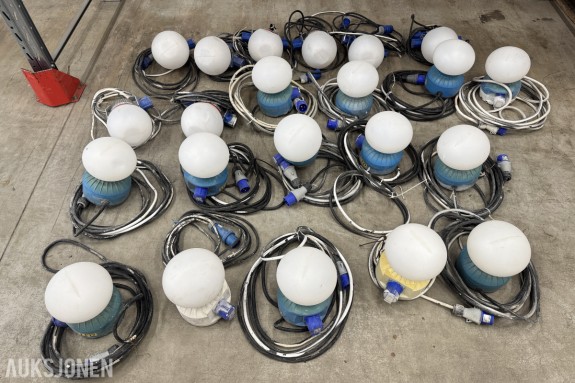 22 Stk Arbeidslys / Byggplasslys Ballonglys