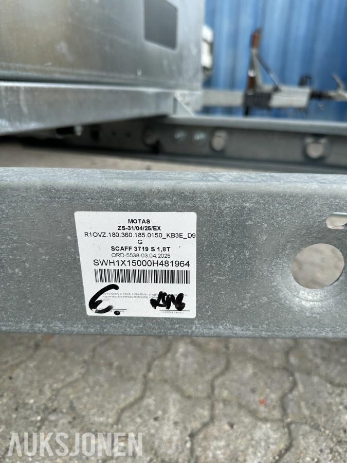2026 Temared Stillashenger 1800KG Alu
