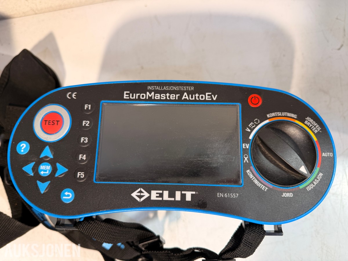 ELIT EuroMaster AutoEv installasjonstester med EV-pluggadapter og tilbehør