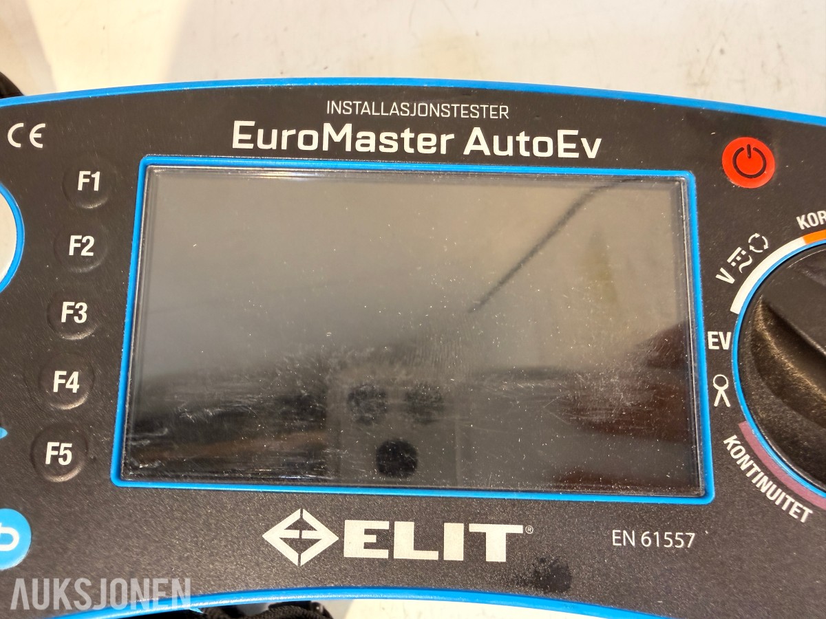 ELIT EuroMaster AutoEv installasjonstester med EV-pluggadapter og tilbehør