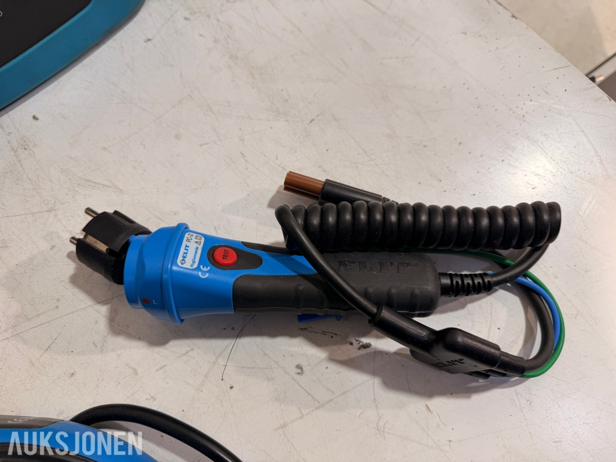 ELIT EuroMaster AutoEv installasjonstester med EV-pluggadapter og tilbehør