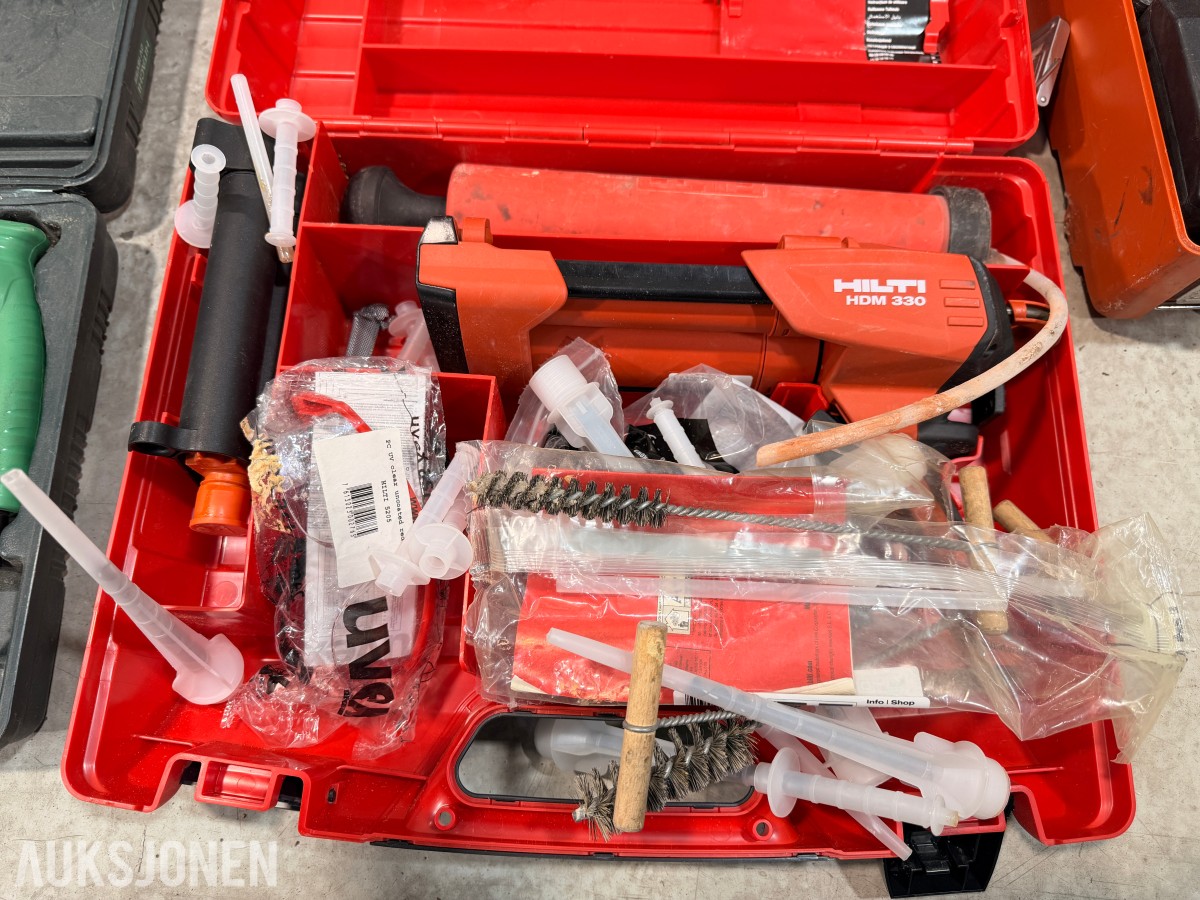 Elektrikerverktøy og utstyr – Haupa, Hilti, Hitachi, Berner, Fein, Stanley m.m.