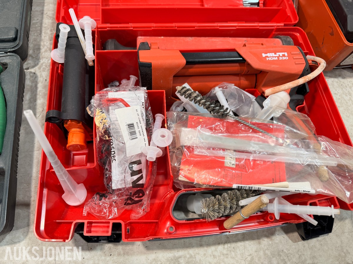 Elektrikerverktøy og utstyr – Haupa, Hilti, Hitachi, Berner, Fein, Stanley m.m.